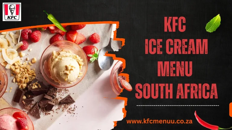 Kfc Ice Cream Menu
