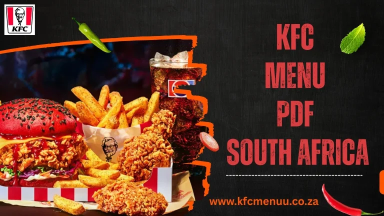 Kfc Menu Pdf South Africa​