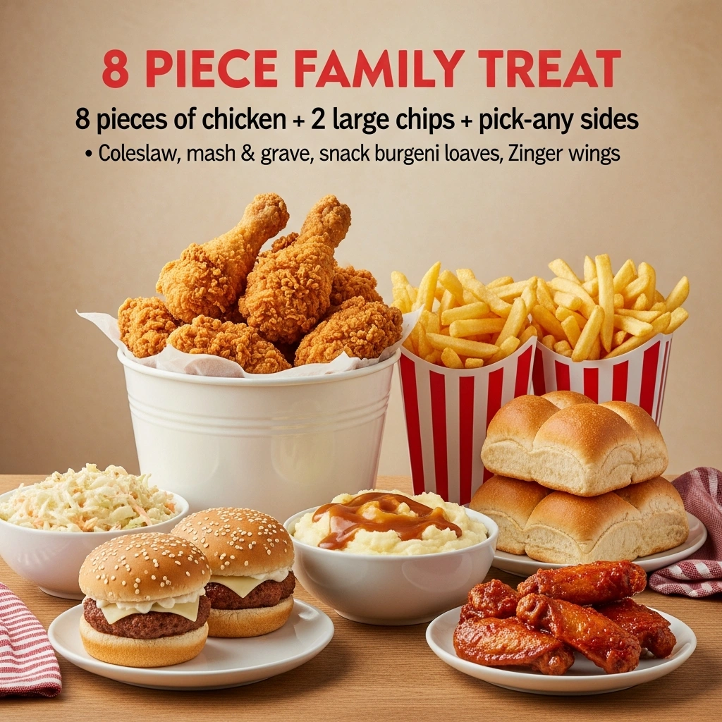 Kfc Family Treat Price South Africa 2026 With Calories 2 Kfc 8 Piece Family Treat