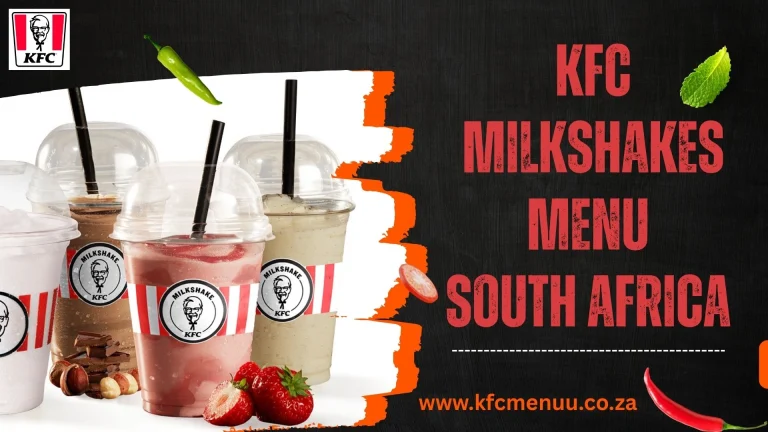 Kfc Milkshakes Menu South Africa